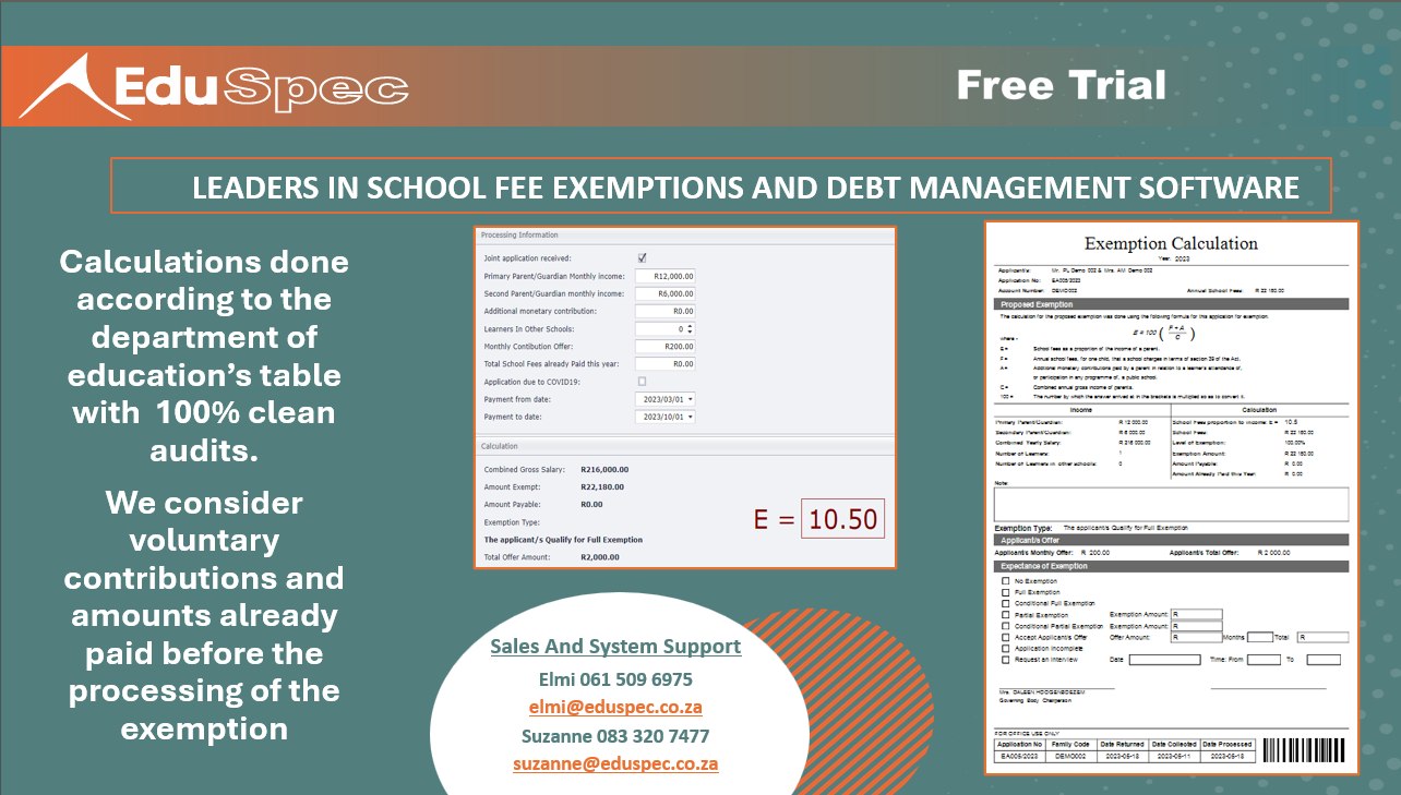 Eduspec - Streamline your school fee exemption process with our ...