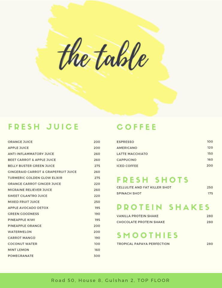 The Table | Dhaka