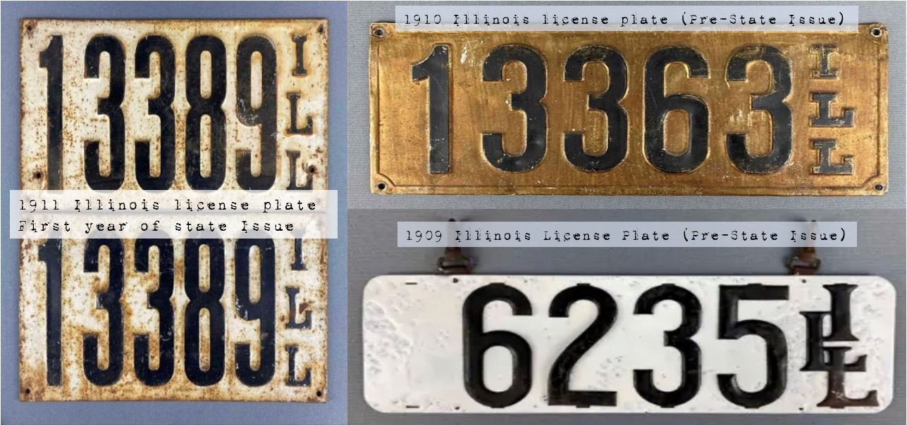 1936 or 1938 Illinois license plate car