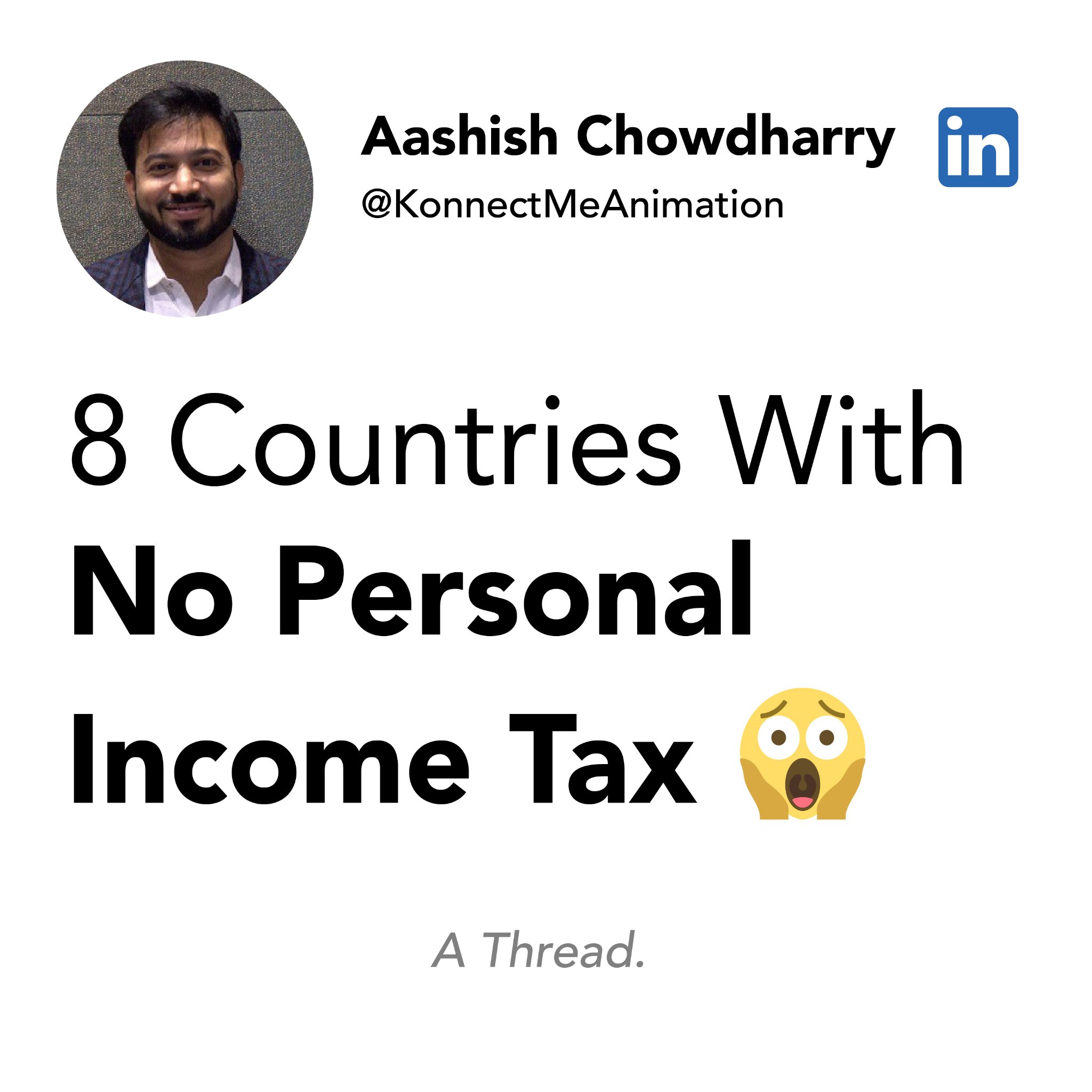 No income tax? Really. As... - Konnect Me Animation