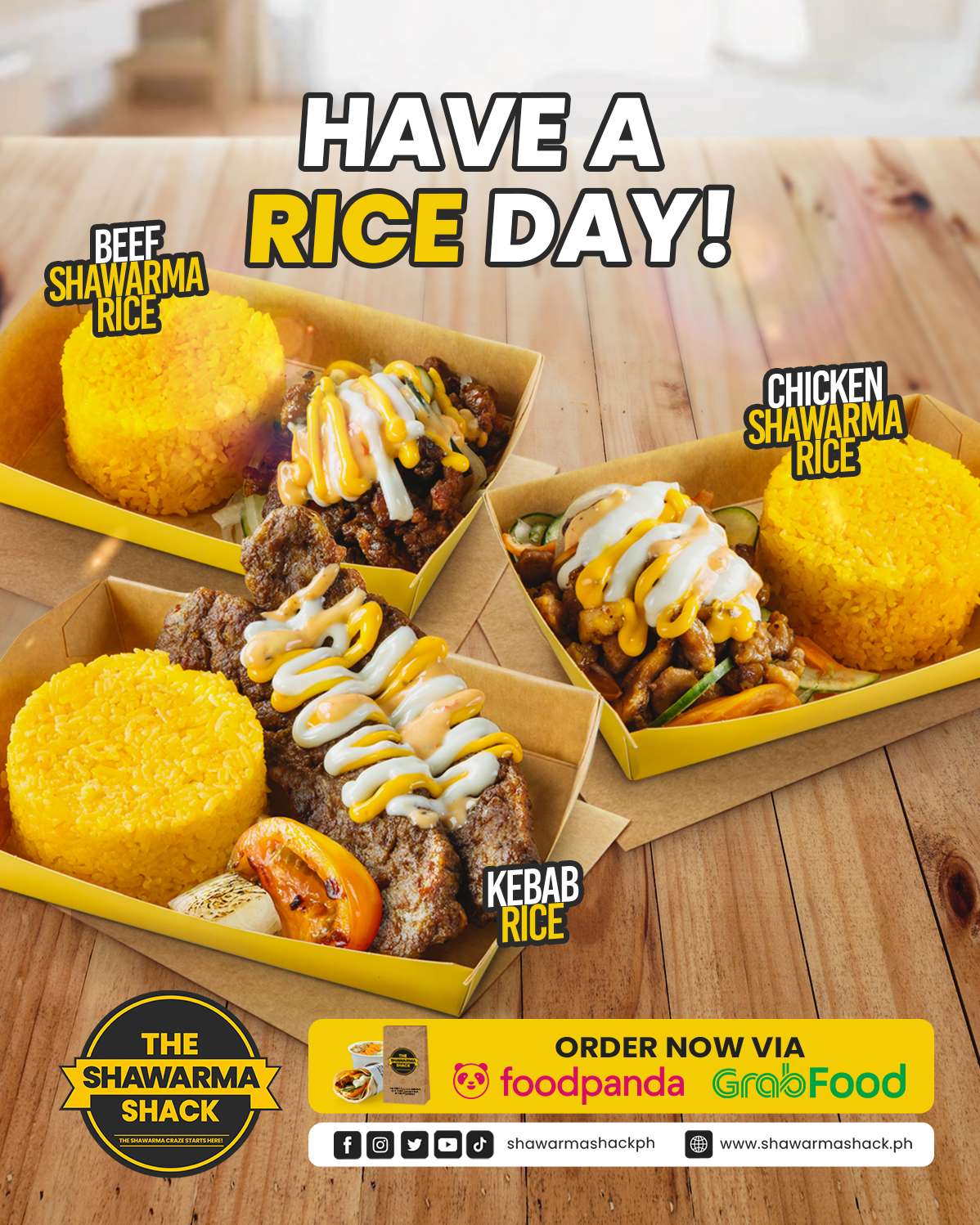 Shawarma Shack - Have a RICE day! 💛 Available for... | Facebook