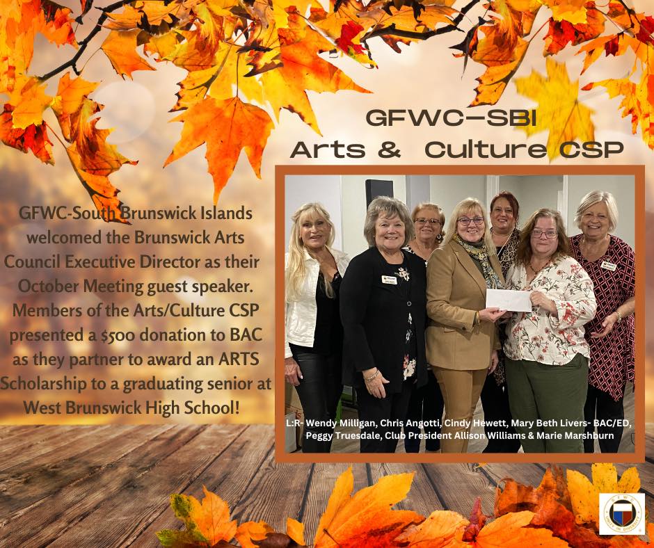 At our October Club... - GFWC-South Brunswick Islands | Facebook