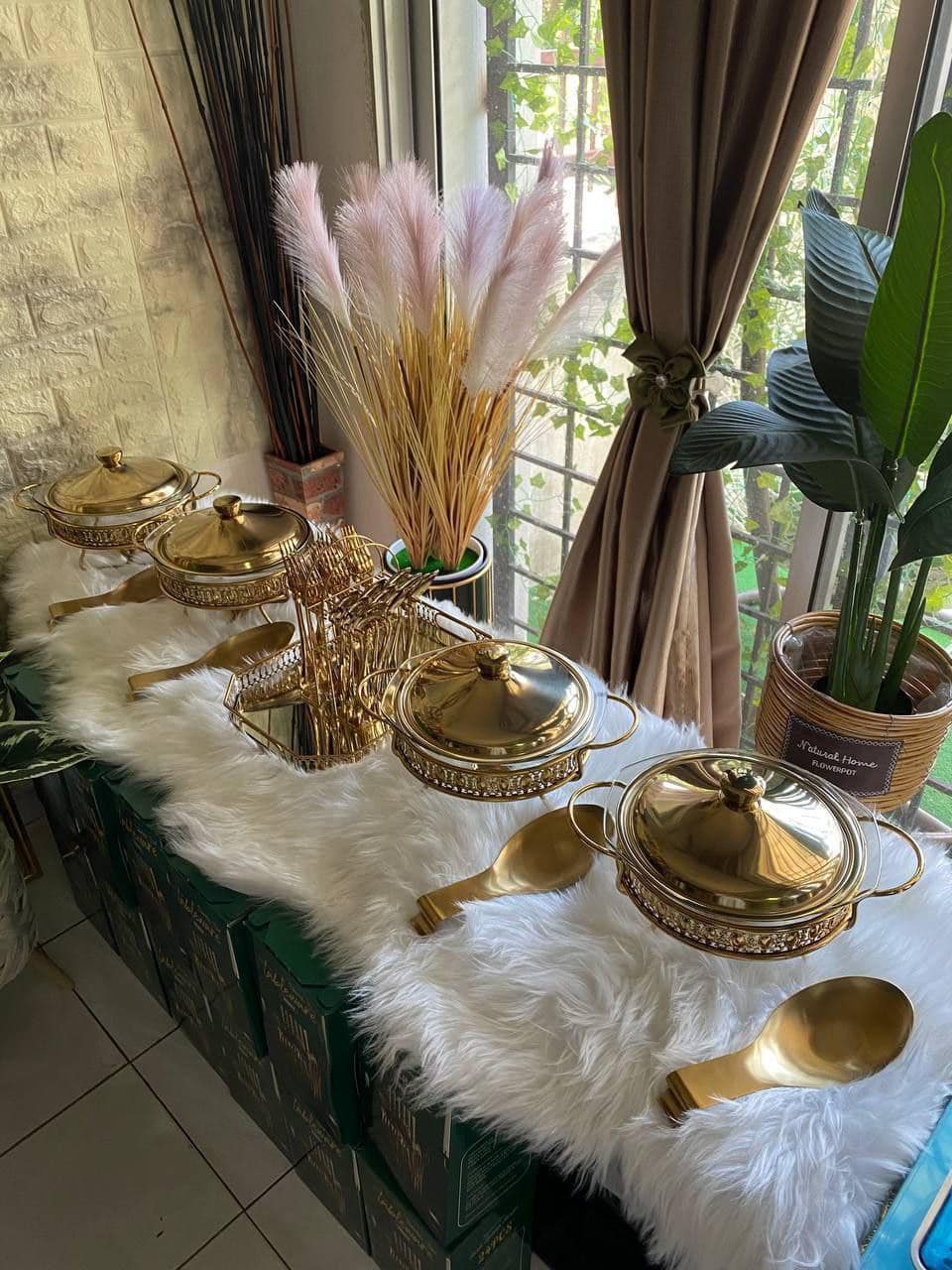 AMS Home Deco - ‼️New design set buffet raya with stand...