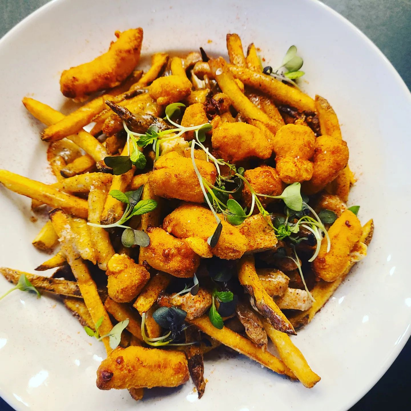 The Friesian poutine dish! - Michigan Street Poutine Week