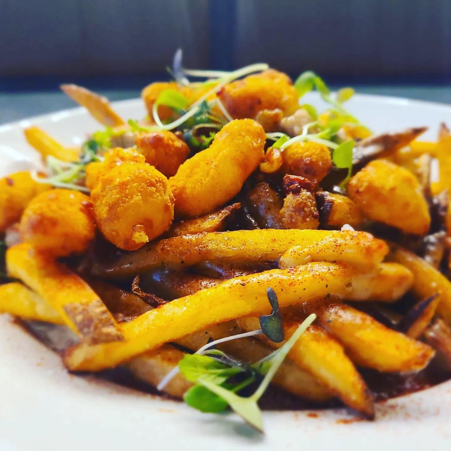 The Friesian poutine dish! - Michigan Street Poutine Week