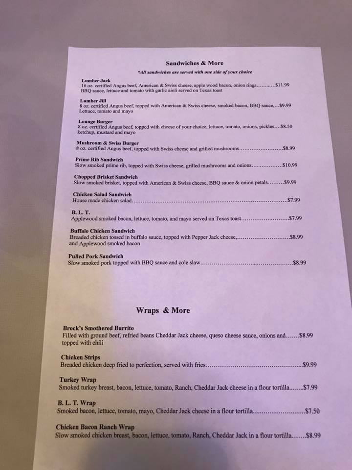Logger's Lounge - Updated menu changes. Stay tuned for... | Facebook