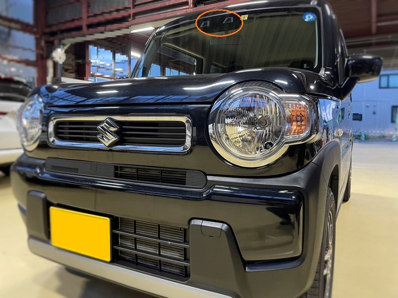スズキ・ハスラー（MR92S・2020／7） フロントガラス交換に