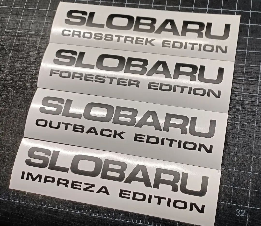 Subie Stickers - New Slobaru model edition decals &... | Facebook