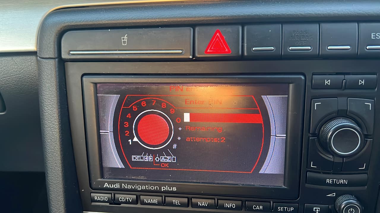 Audi Radio Unlock Code Service – A1 A2 A3 A4 A5 A6 A8 Q5 Q7 R8 S3 S4 TT RNS-E