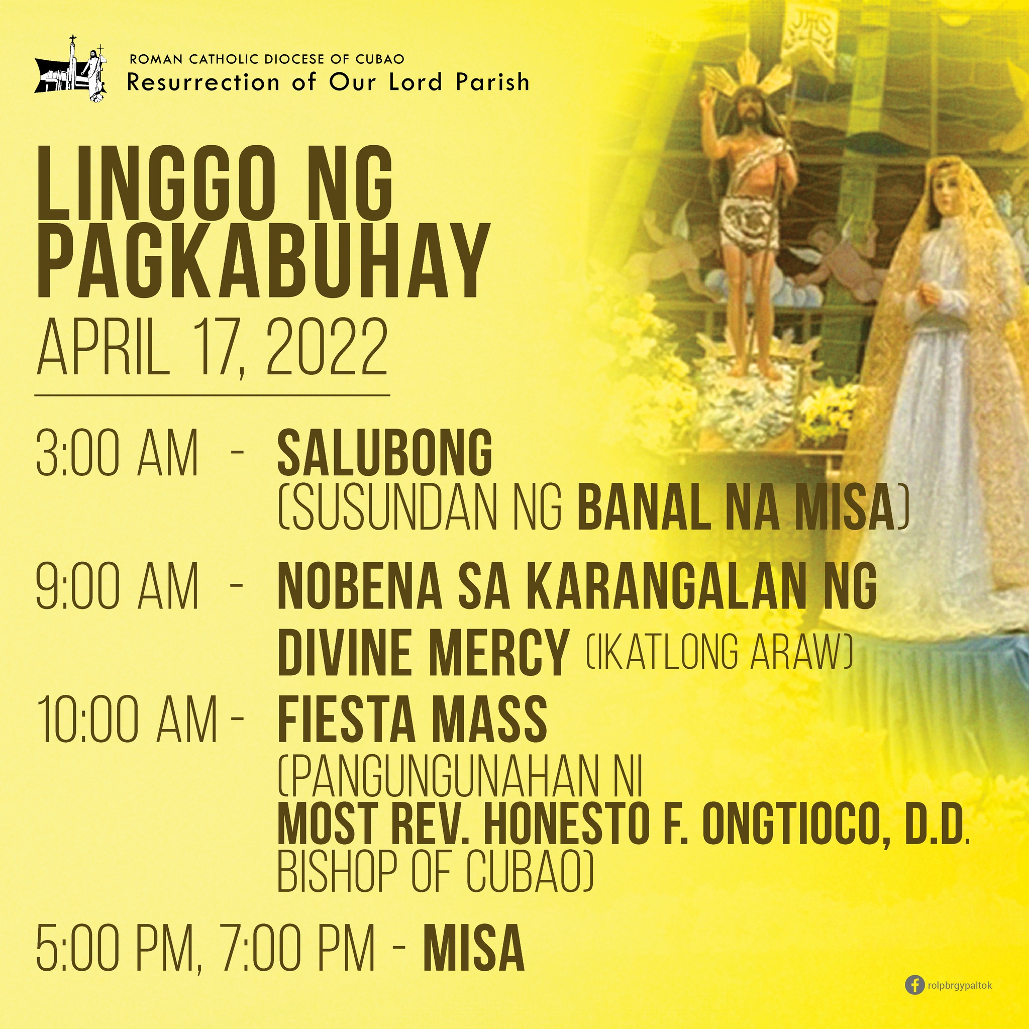 📣 Ang... - Resurrection of Our Lord Parish (ROLP) - Paltok | Facebook