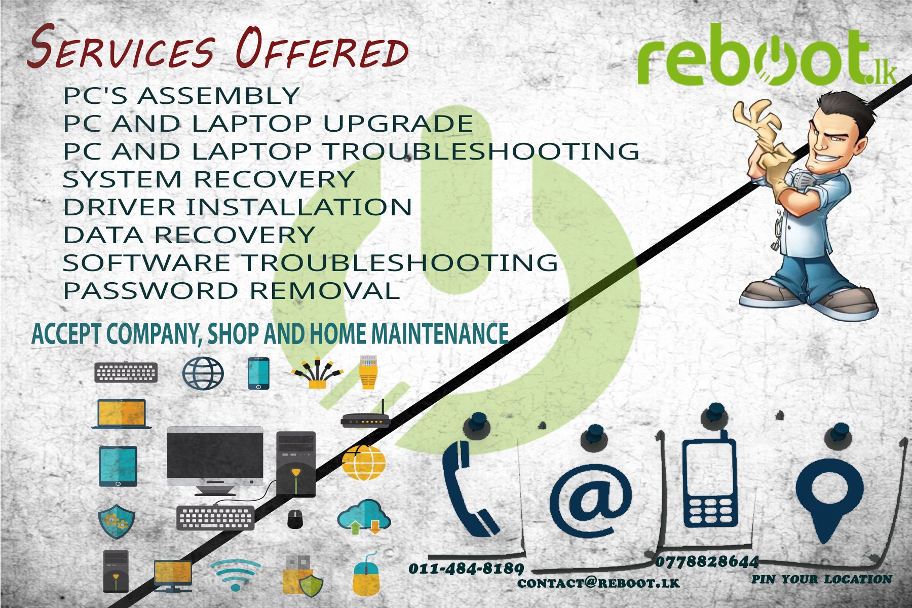 Home visit laptop/desktop repair services | Colombo