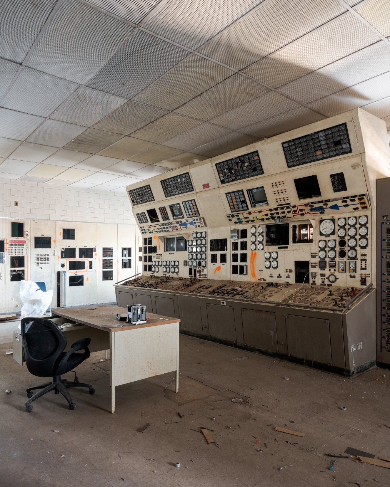 The control room at Neasden power station - 1968