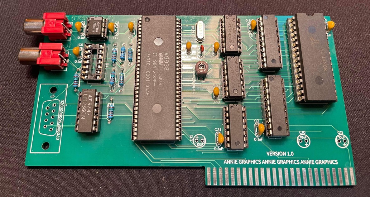 Annie graphics board prototype update for Apple II
