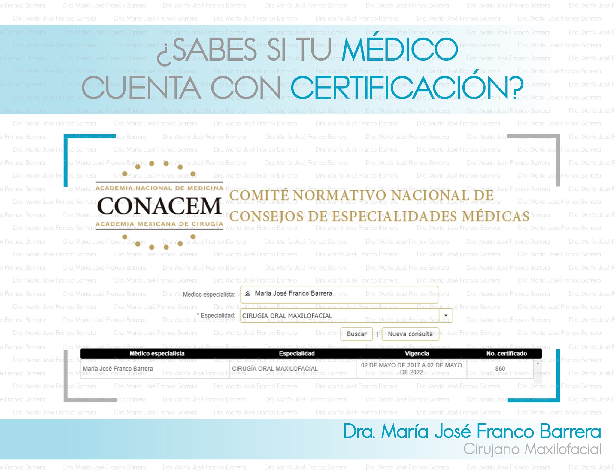 El #CONACEM por sus... - Dra. María José Franco Maxilofacial | Facebook