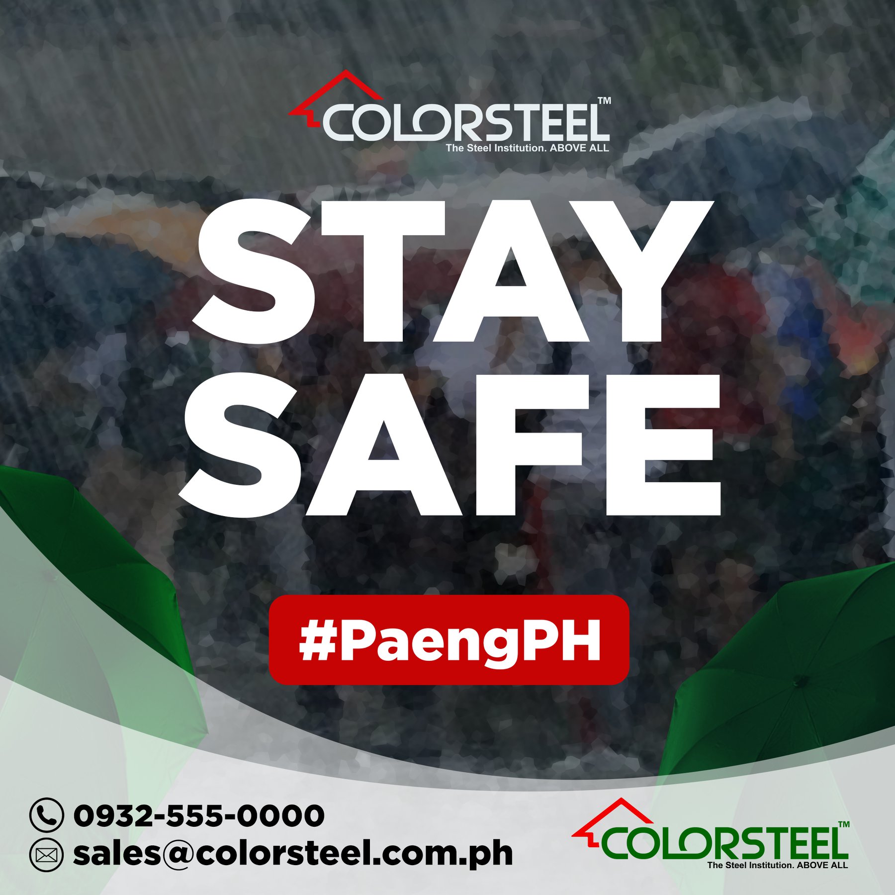 Colorsteel - A safety reminder from Colorsteel during... | Facebook