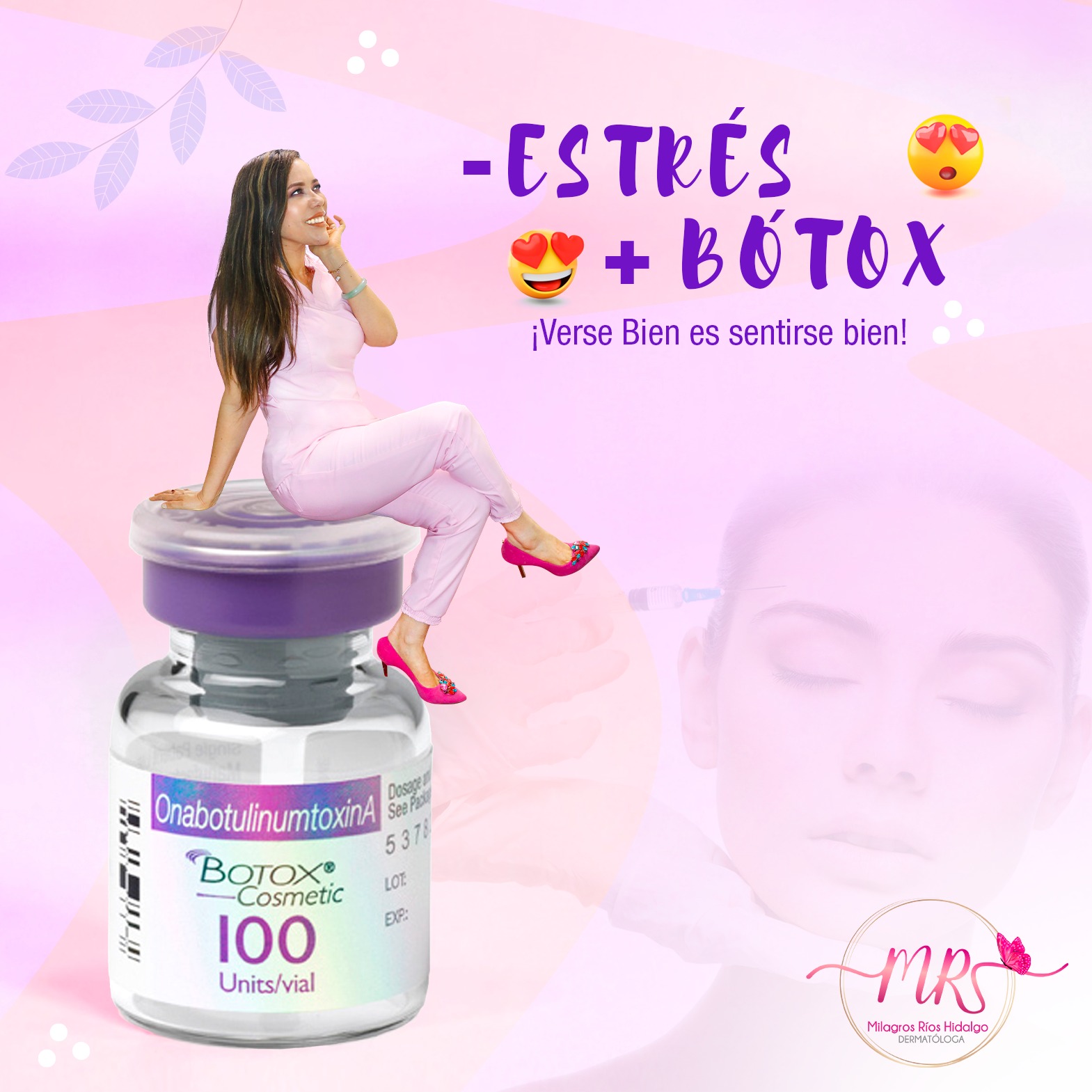 ¡-Estrés + Bótox! 😜 ¿Estas... - Dermatologa Dra Milagros Rios | Facebook