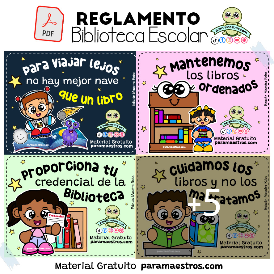 Paramaestros.com - Reglamento Biblioteca Escolar YA DISPONIBLE EN ...