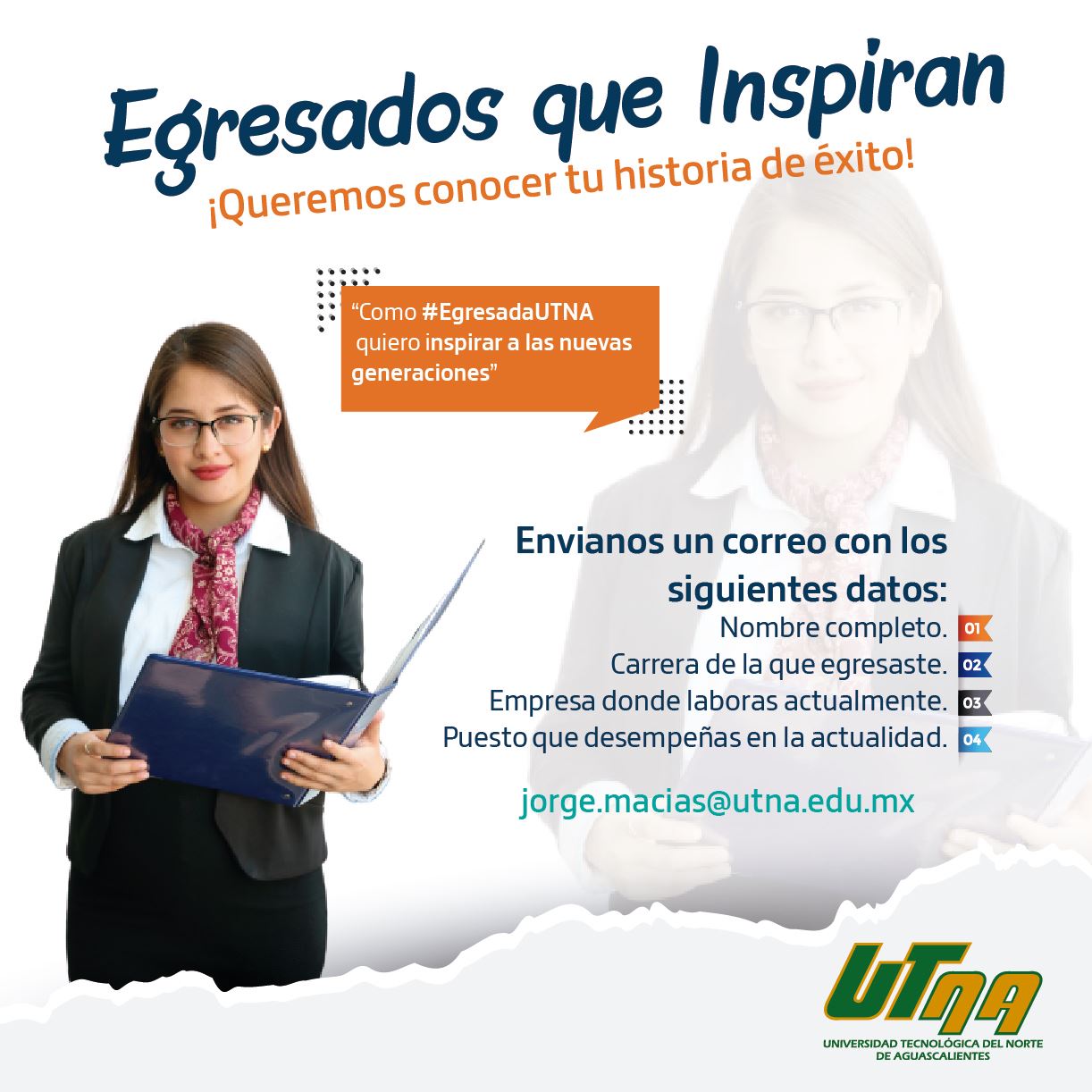 🚨 Atención a todos nuestros #EgresadosUTNA🚨 Seguimos en busqueda de las ...