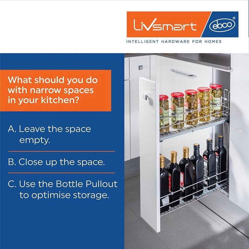 Are narrow spaces in your kitchen... - Ebco ARENA - Trichy | Facebook