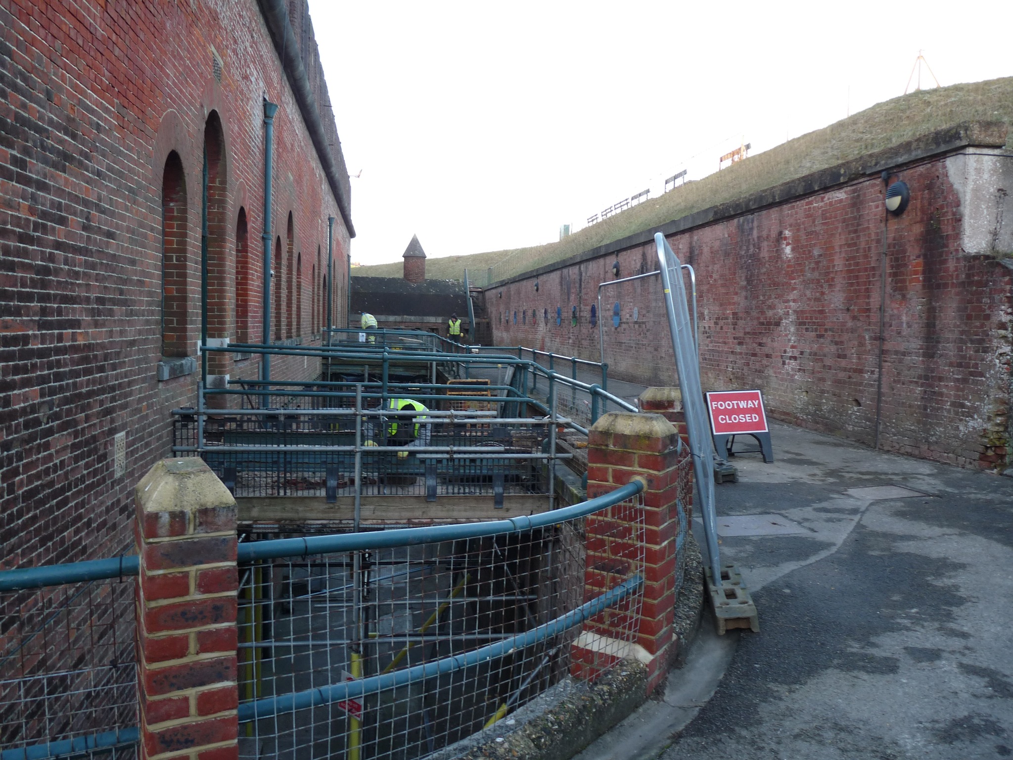 News from FORT PURBROOK. Conservation work on the redan footbridges is ...