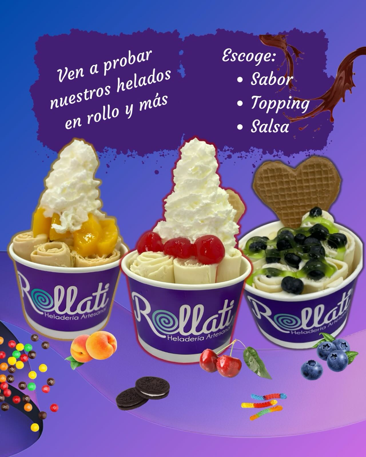 Rollati - 🍦 Nuestros helados en rollo son perfectos para cualquier ...