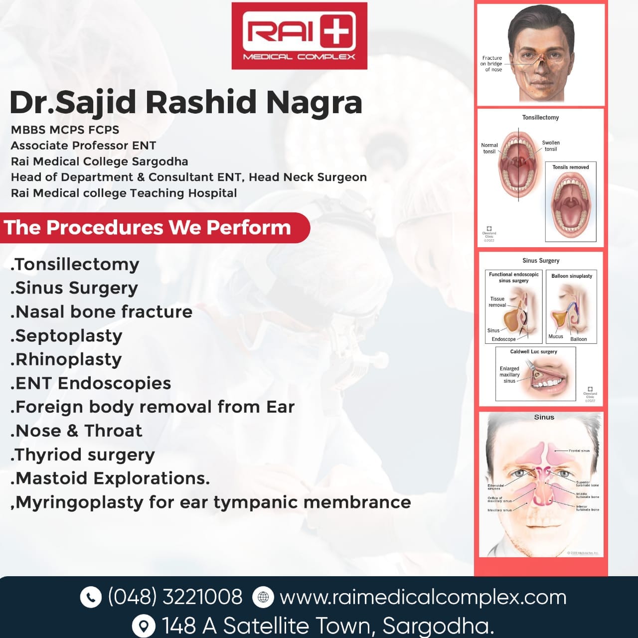Dr. Sajid Rasheed Nagra is an Ear,... - Rai Medical Complex | Facebook