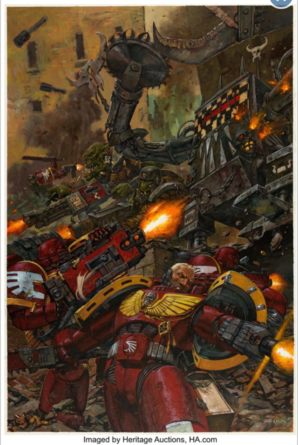 Warhammer 40k art from 2003 for auction
