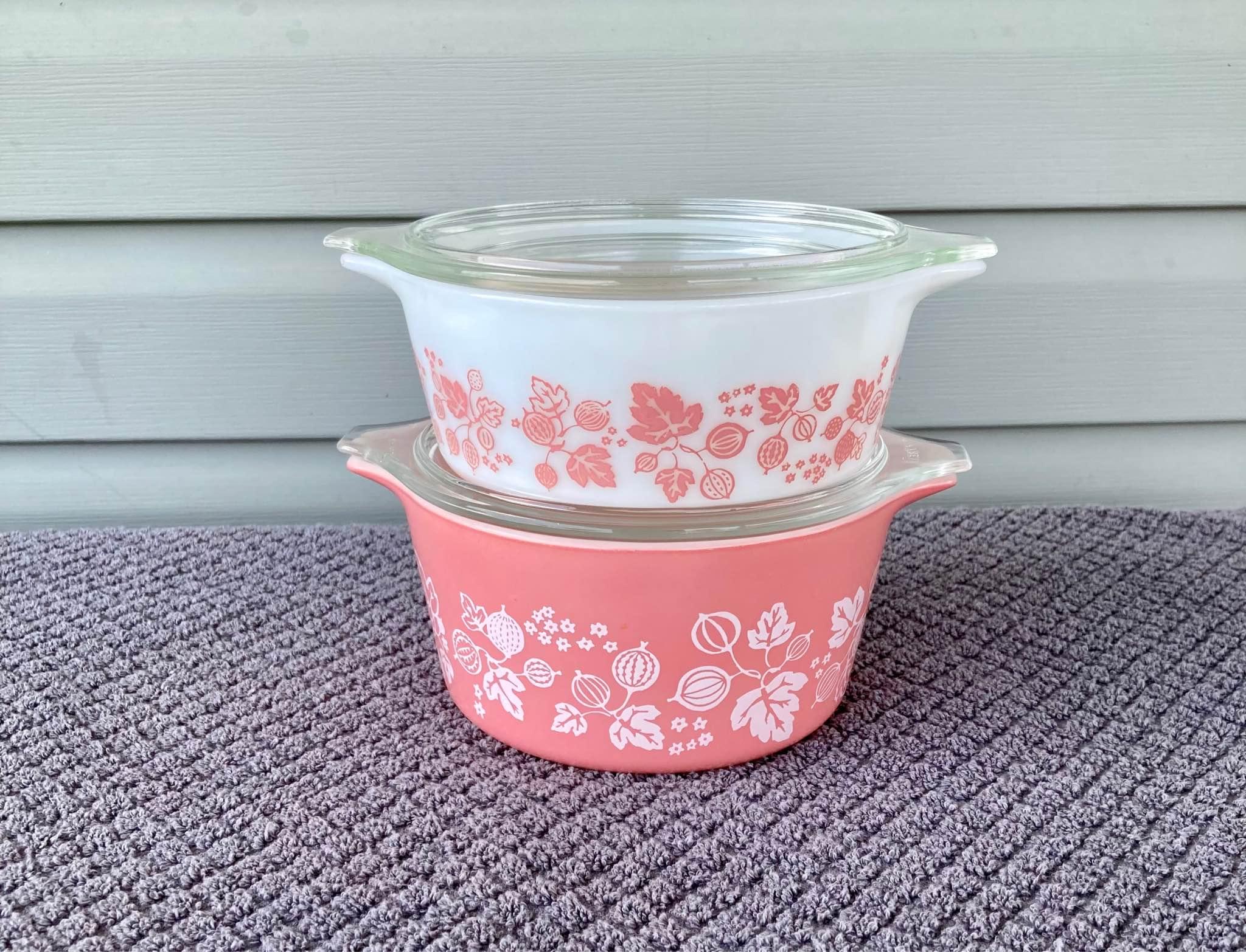 Pyrex Pink/White Gooseberry Casserole Dishes Moulton, Alabama