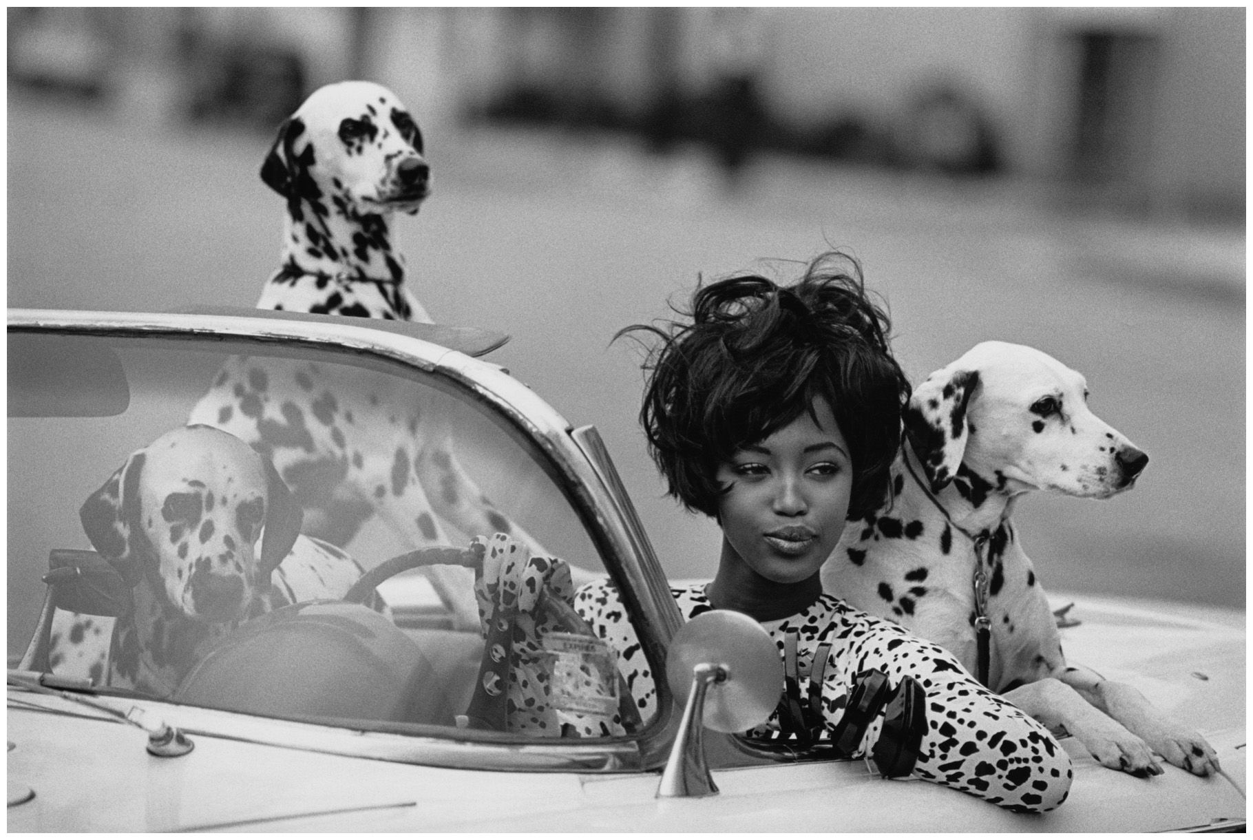 Seeing Spots,” with Naomi Campbell Photographed by Peter Lindbergh