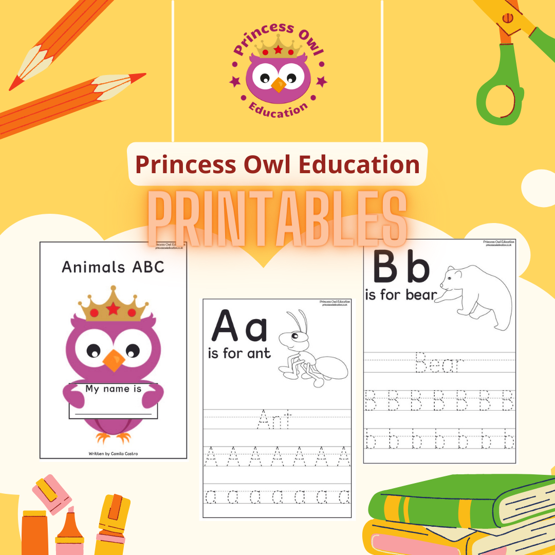 ️ Animals Alphabet ️ Tracing,... - Princess Owl Education