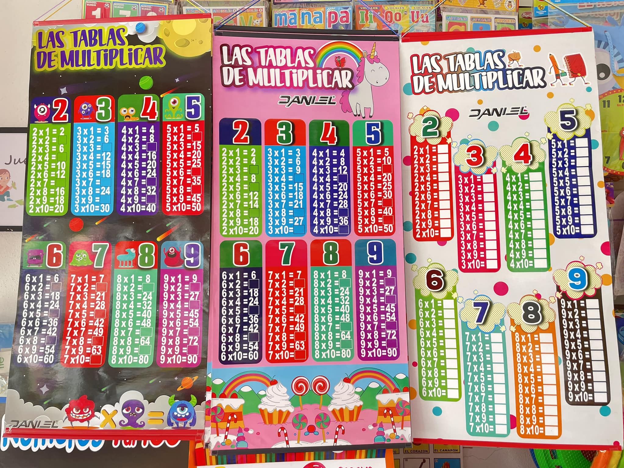 Láminas TABLAS DE MULTIPLICAR 🧮 - Material Didáctico ABC | Facebook