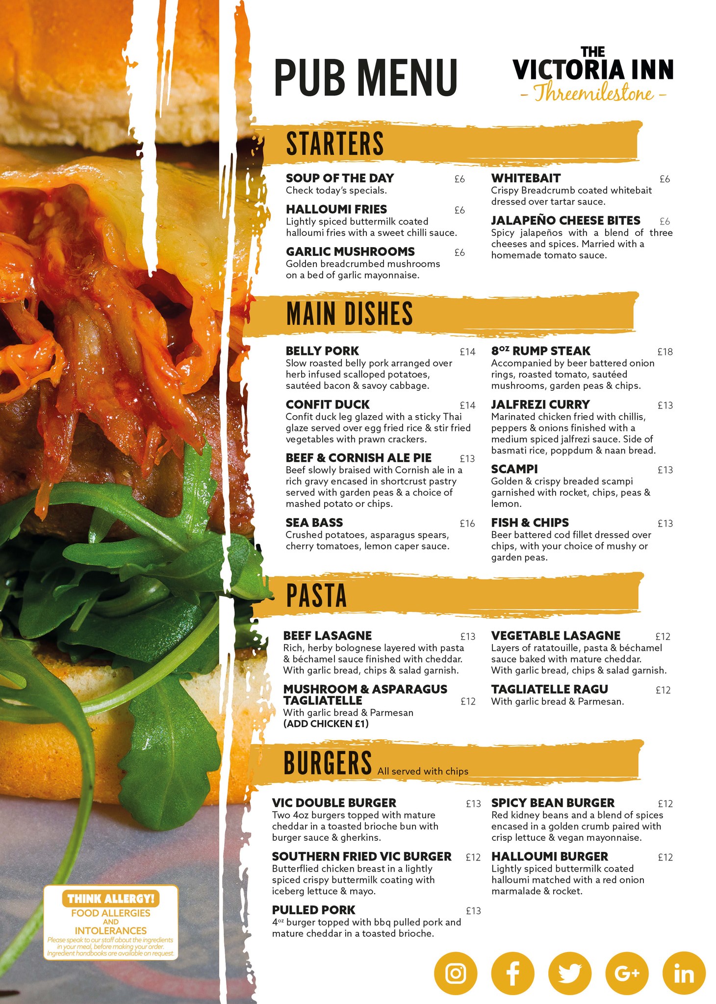 NEW MENU ALERT!⛔ Here we have a BRAND... - The Victoria Inn | Facebook