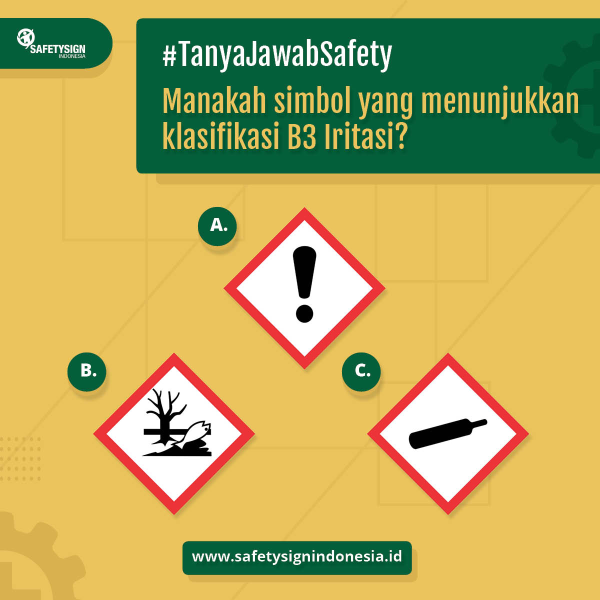 Simbol B3 adalah gambar yang... - Safety Sign Indonesia