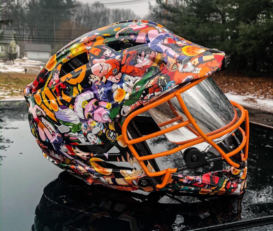 dragon ball z football helmet visor Clear Spectrum Zero-G Riddell Speed Dragon Ball Z helmet