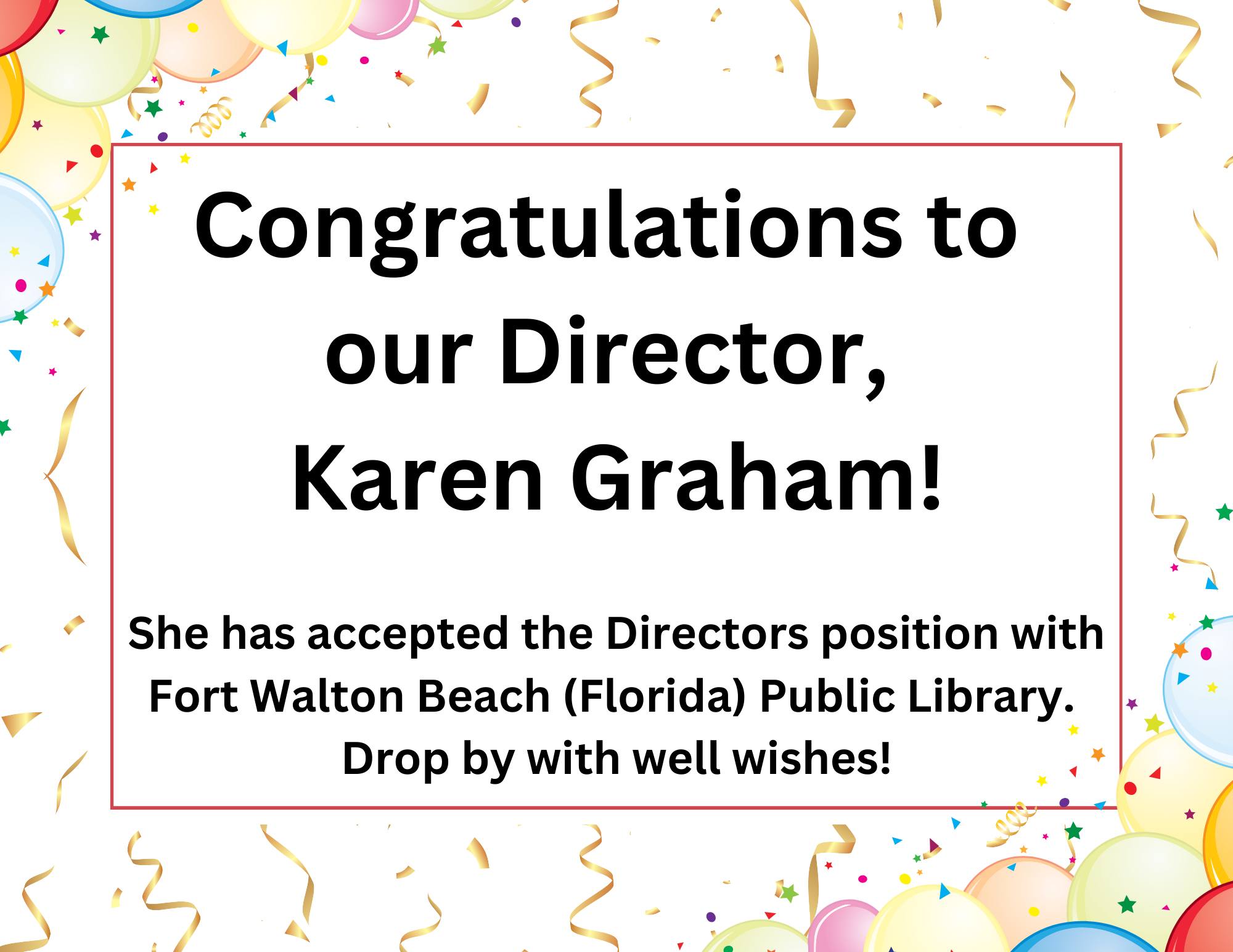 Congratulations to our Director,... - De Soto Public Library | Facebook