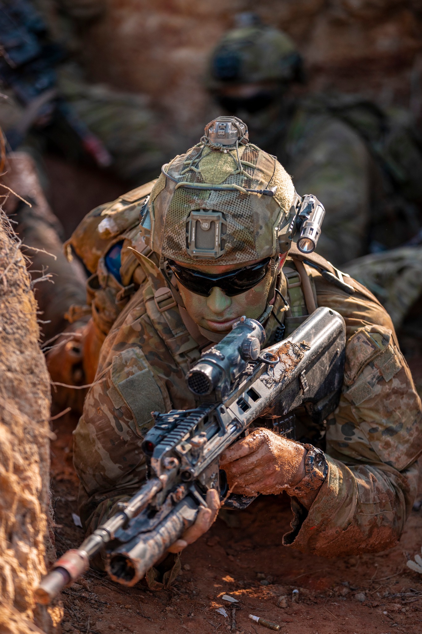 7th - Throwback to 8/9 RAR completing trench warfare training during ...