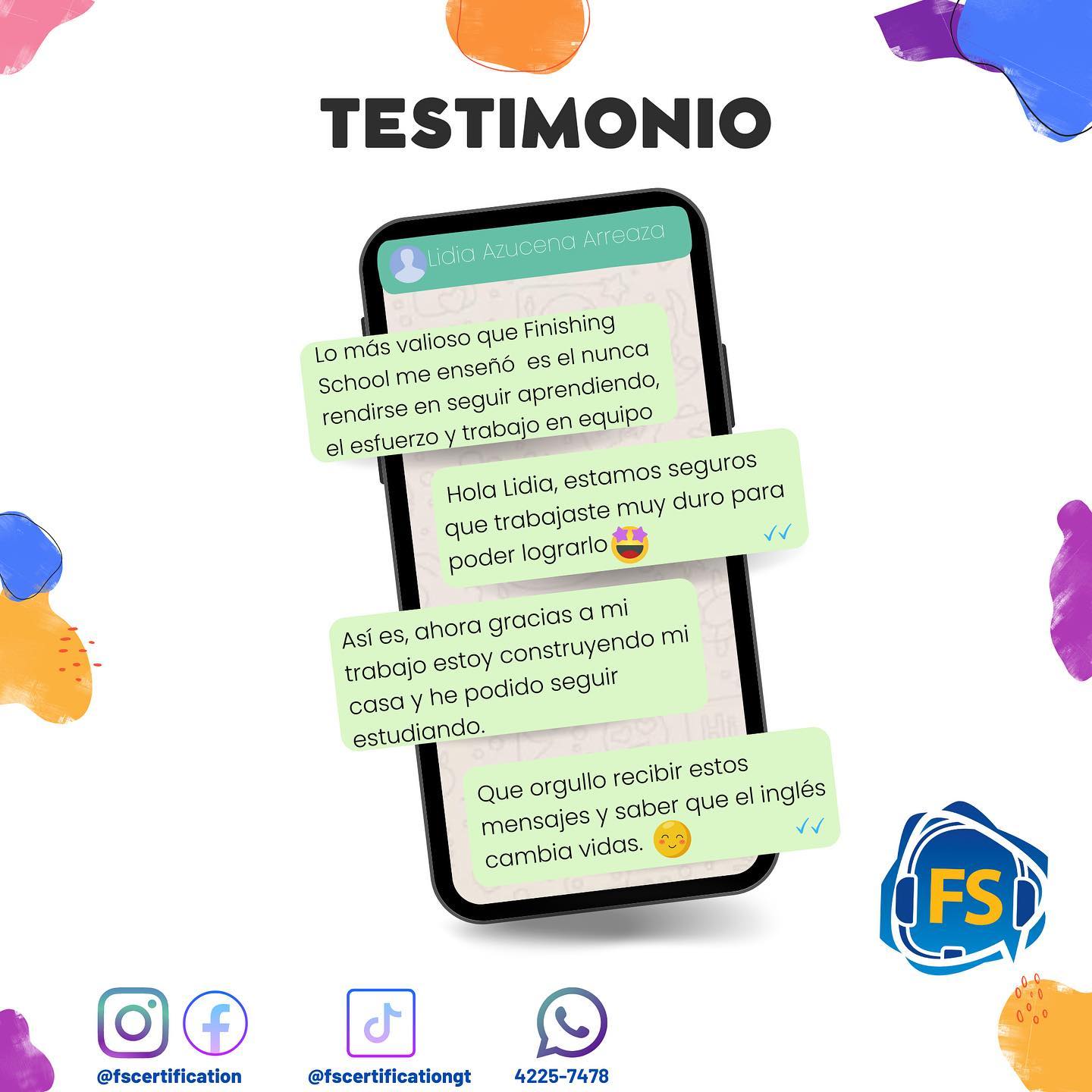 Testimonios FS 🤩 Nos... - FS Certification for Call Center