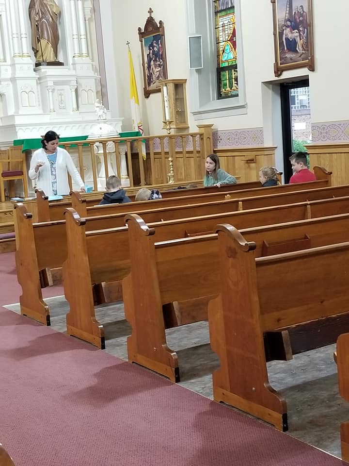 Our school kids joining in the... St. Boniface Church