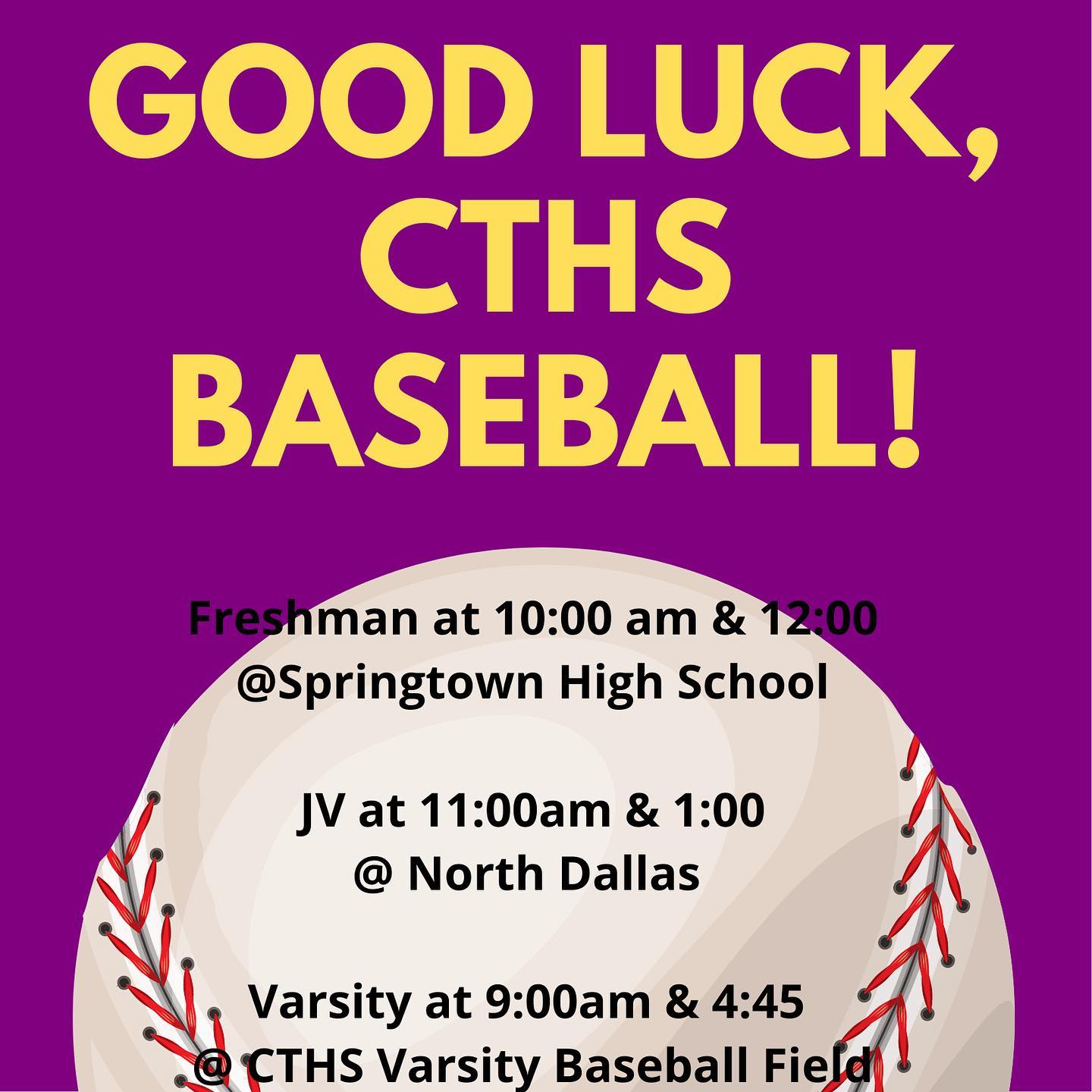 ⚾️📣LETS GO RANGERS!📣⚾️ #cthsbaseball... - CTHS Ranger Cheer