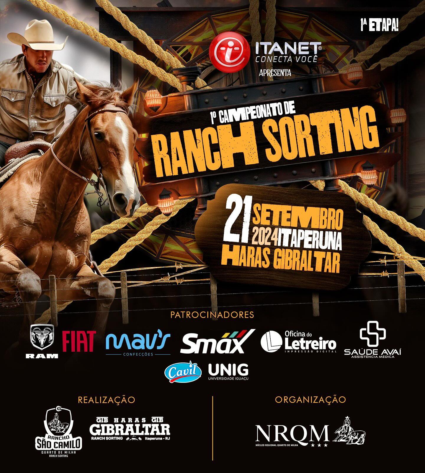 Jornal - No dia 21/09/2024 acontecerá o 1º Campeonato Oficial de Ranch ...