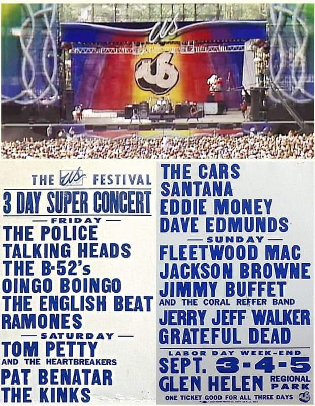 ON THIS DAY IN 1982: the first US Festival kicked off on September