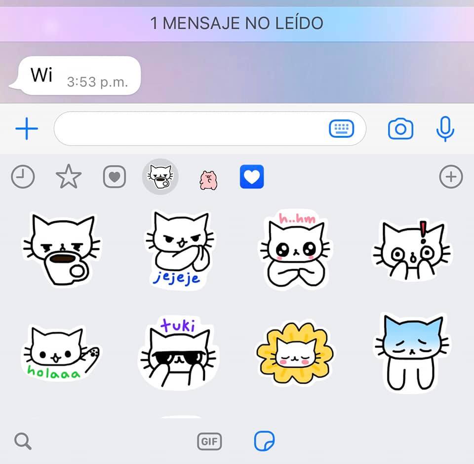 finalmente llegaron los stickers... - Gatito Sentimental | Facebook
