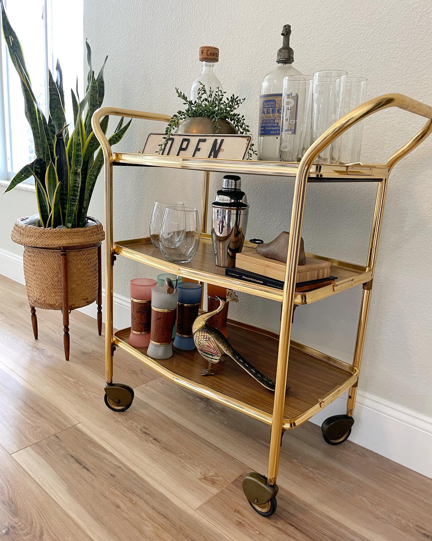 Vintage italian bar cart find