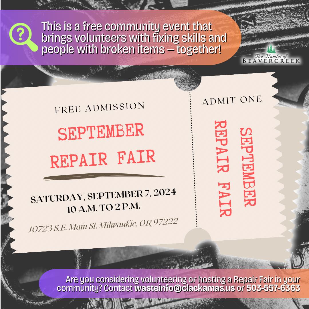 september-repair-fair-the-hamlet-of-beavercreek