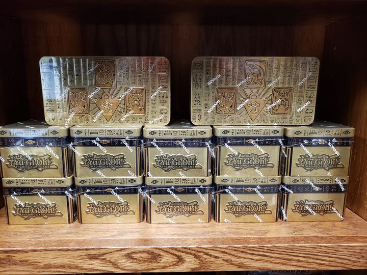 yugioh 2019 mega tin card list Gold Sarcophagus Case of 12 Tins (36 Mega Booster Packs) Toys & Games Gamers - NEW Yugioh Mega