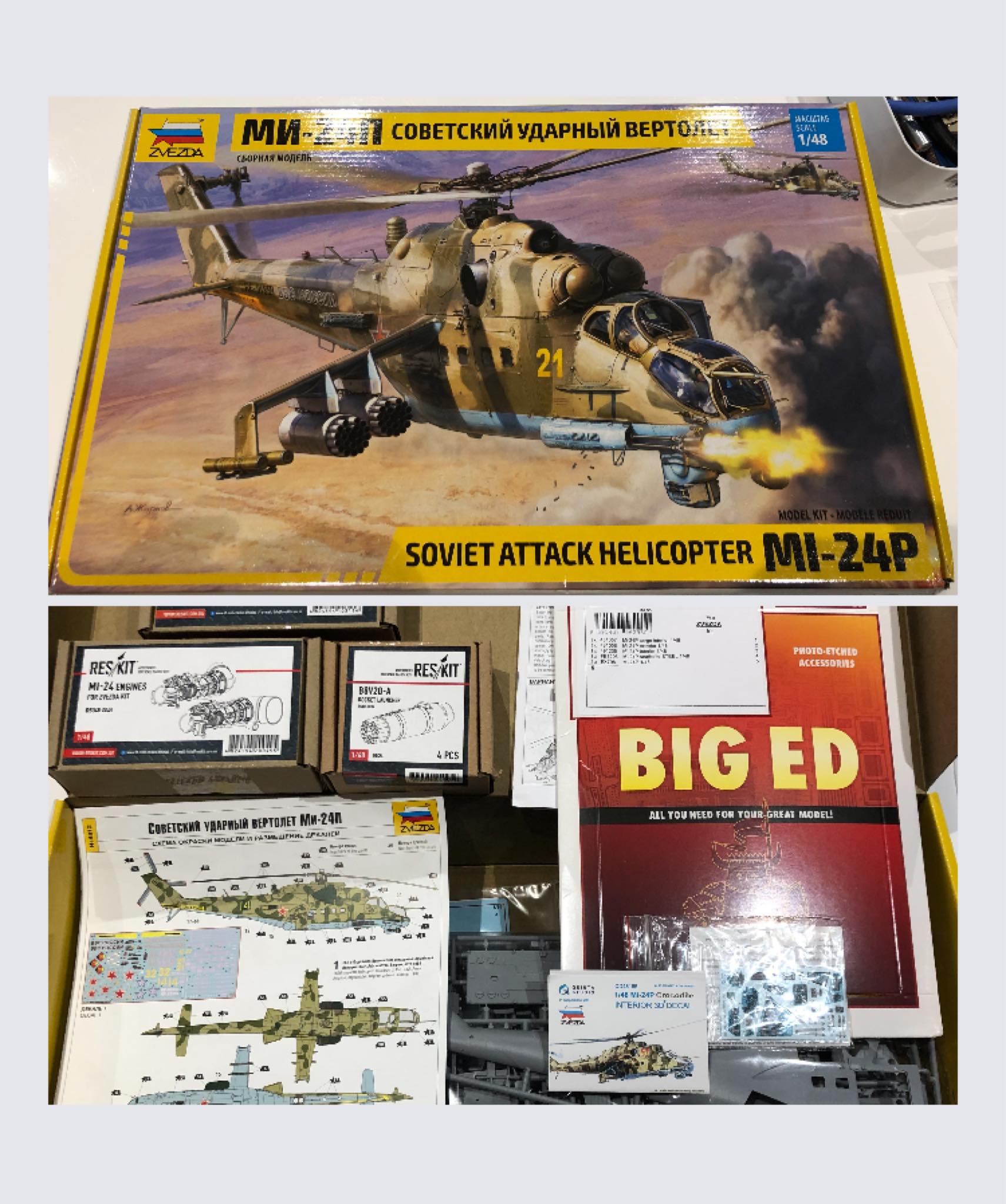 Review of zvezda 1/48 scale mi-24p hind kit