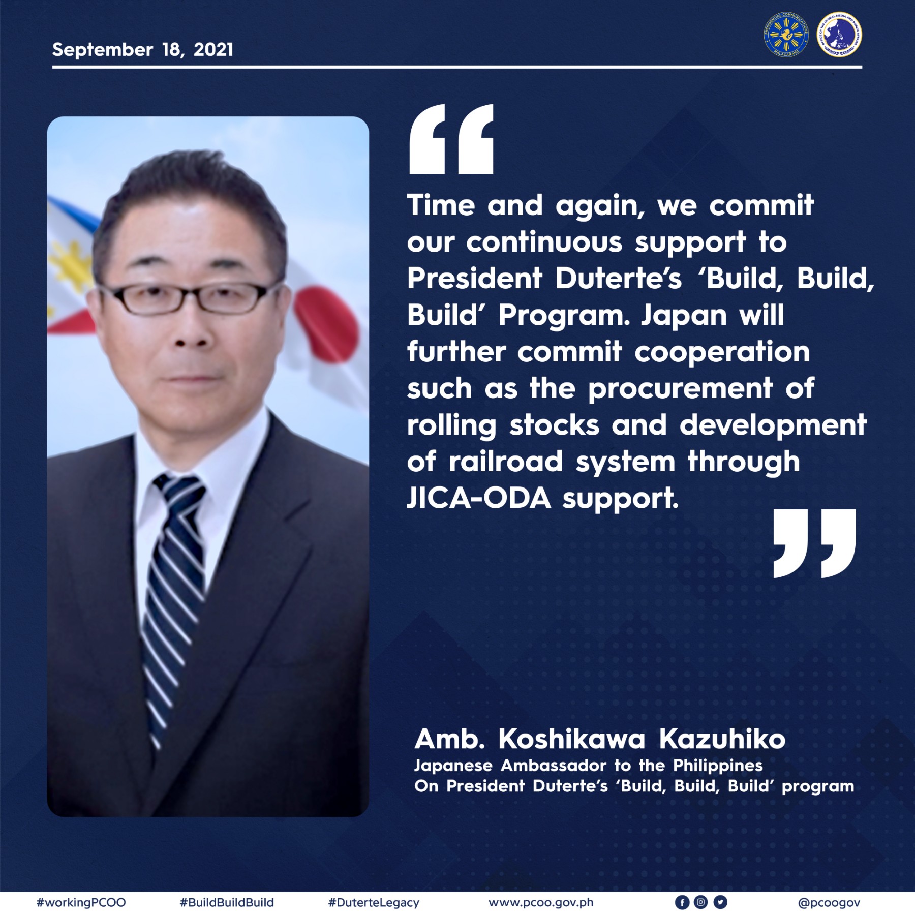Presidential Communications Office - TINGNAN: Pinuri ni Japanese ...