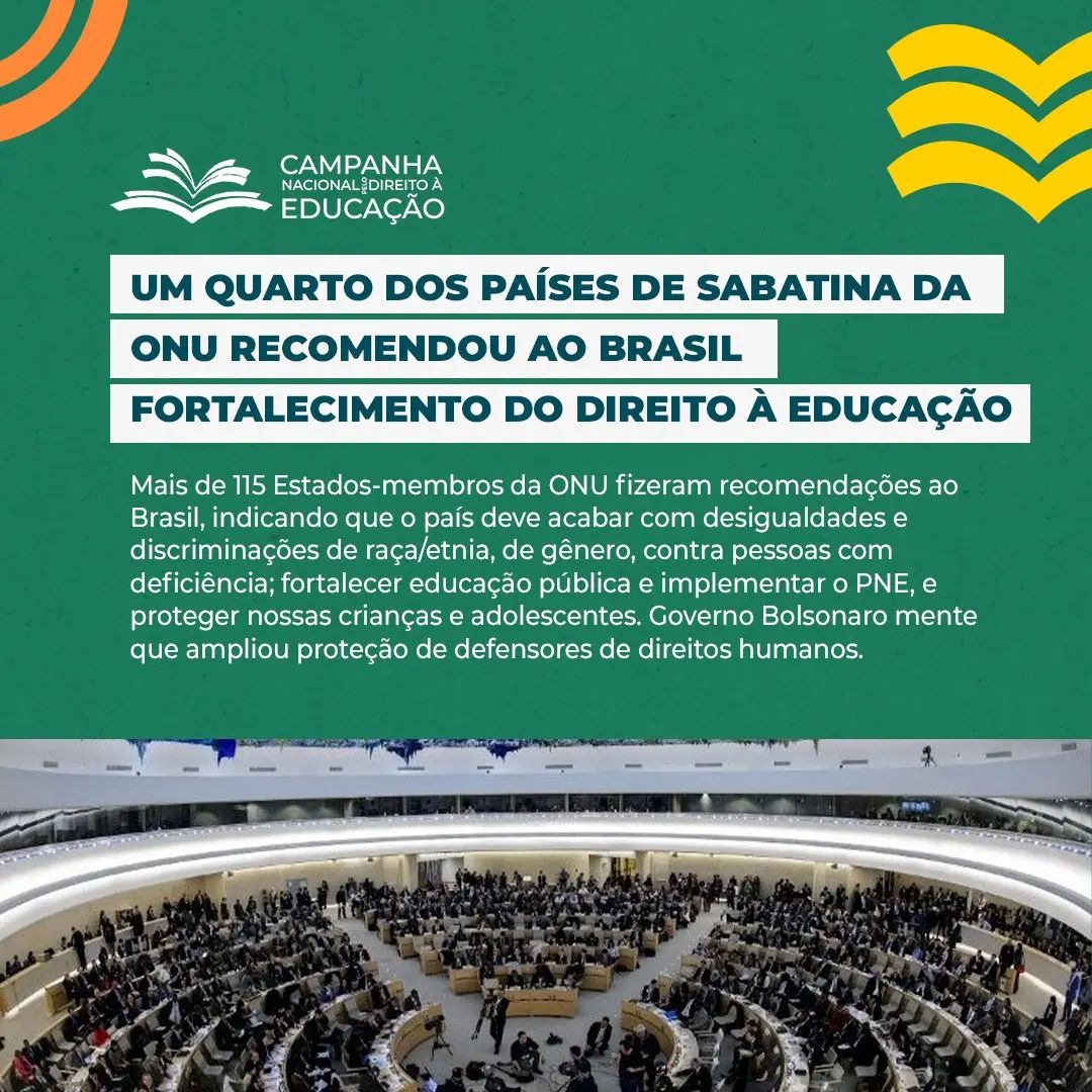 📢 UM QUARTO... - Campanha Nacional pelo Direito à Educação | Facebook