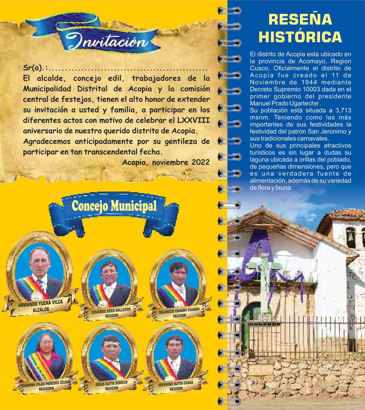 Municipalidad Distrital de Acopia | Acopía