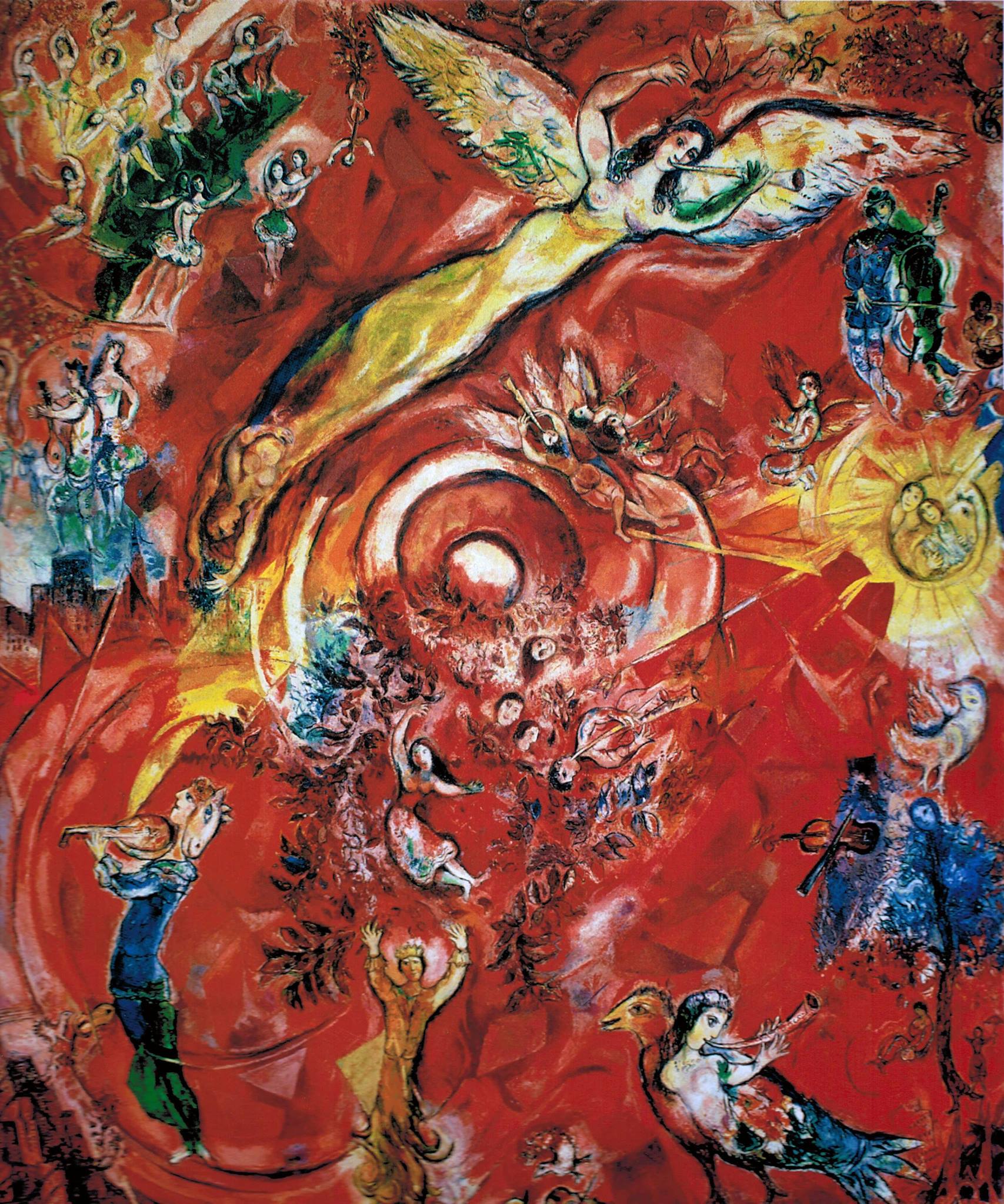 Marc Chagall's work on the New York Metropolitan Opera's Triumph